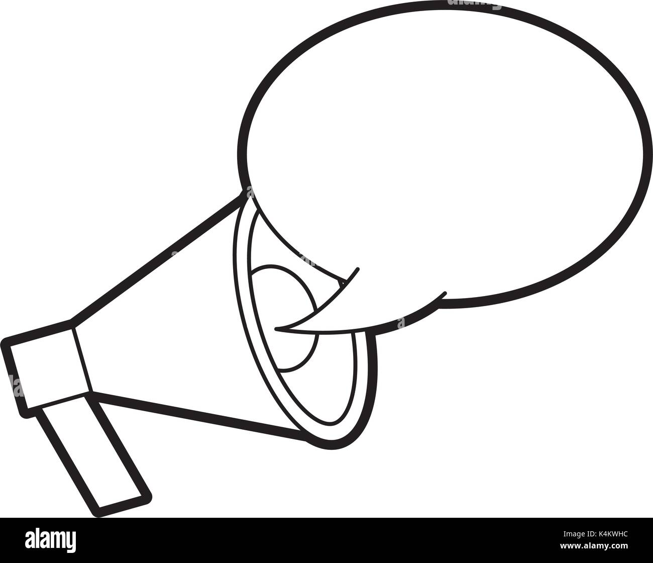 announcement megaphone bubble speak broadcast Stock Vector Image & Art