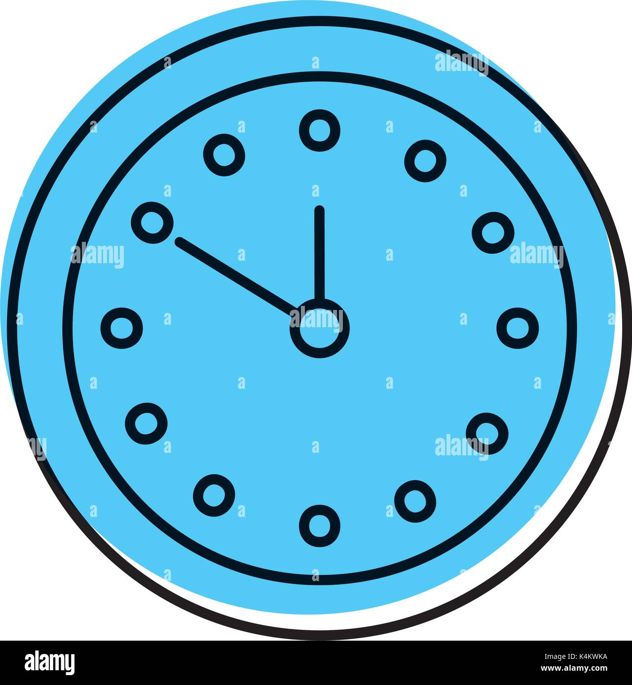 round clock time minute day timer Stock Vector Image & Art Alamy