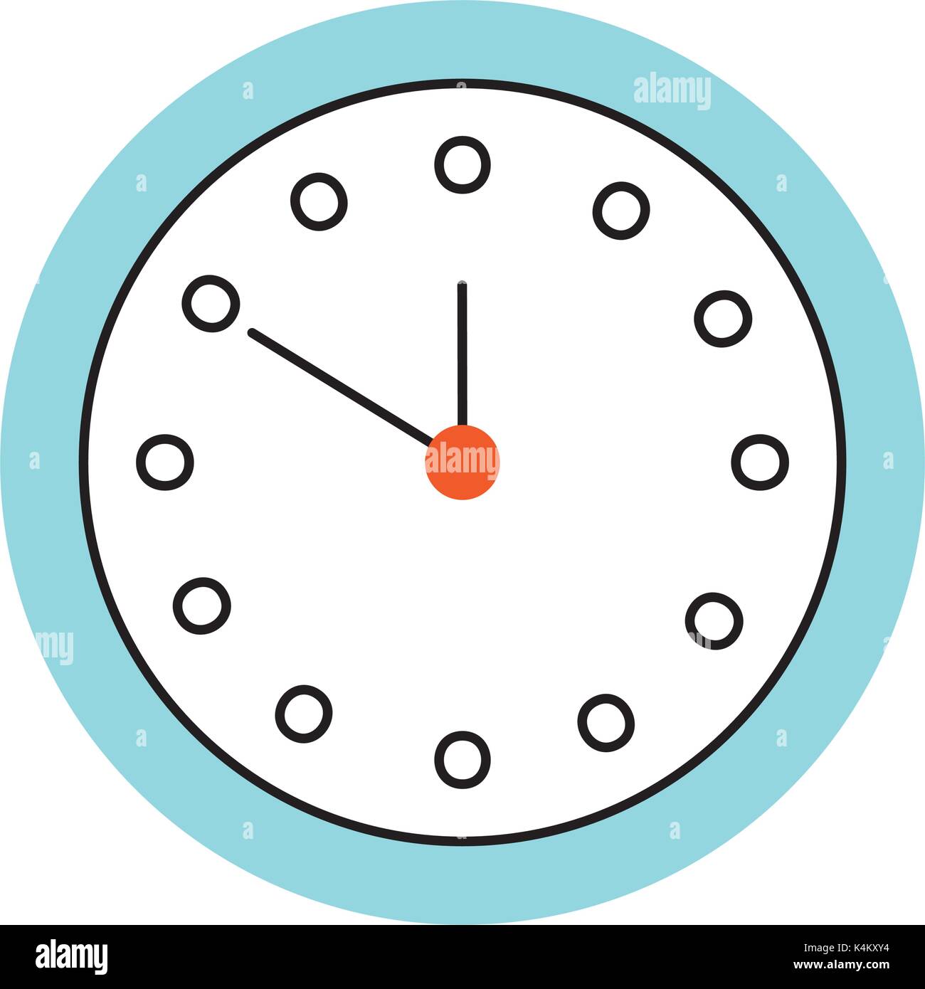 round clock time minute day timer Stock Vector Image & Art Alamy