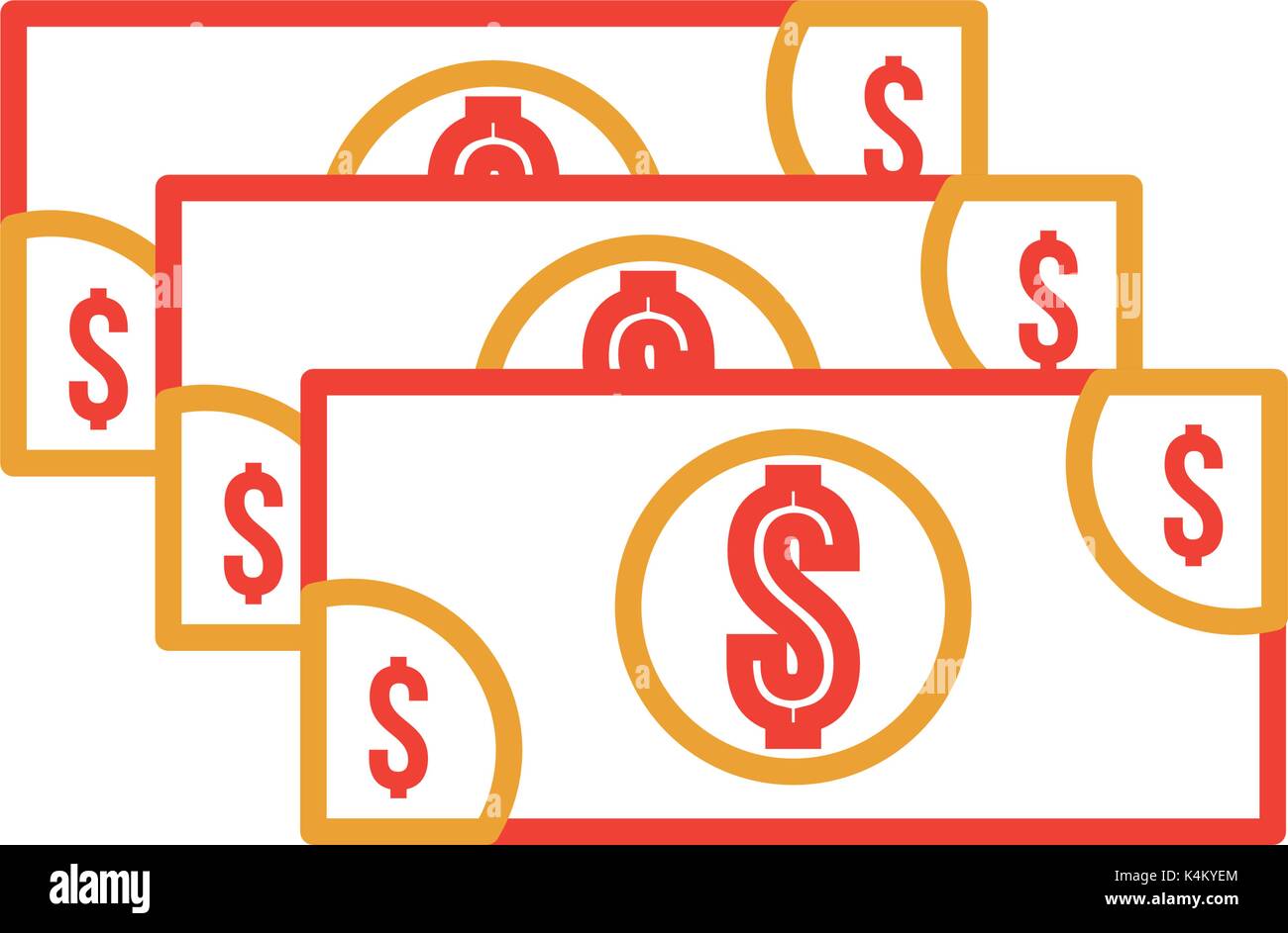 stack banknote cash money currency dollar Stock Vector Image & Art - Alamy