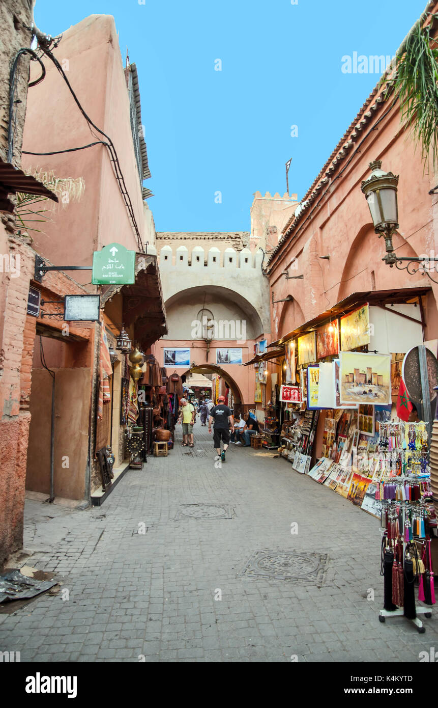 Streets of Marrakech Stock Photo - Alamy