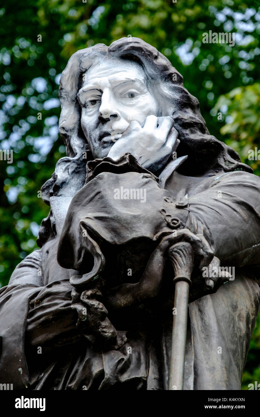 Statue of Edward Colston in the Center of Bristol England UK Stock