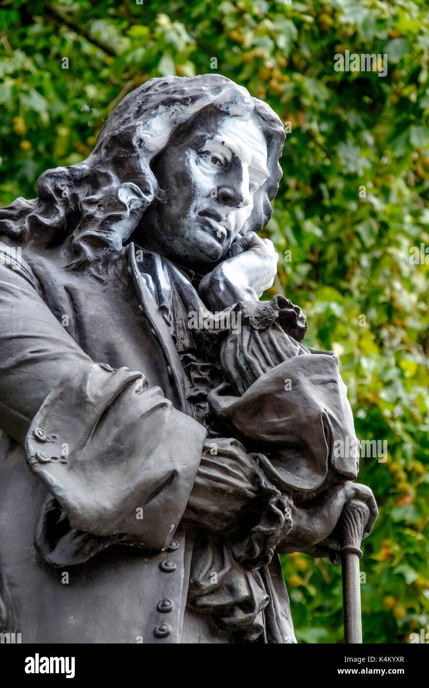 Statue of Edward Colston in the Center of Bristol England UK Stock