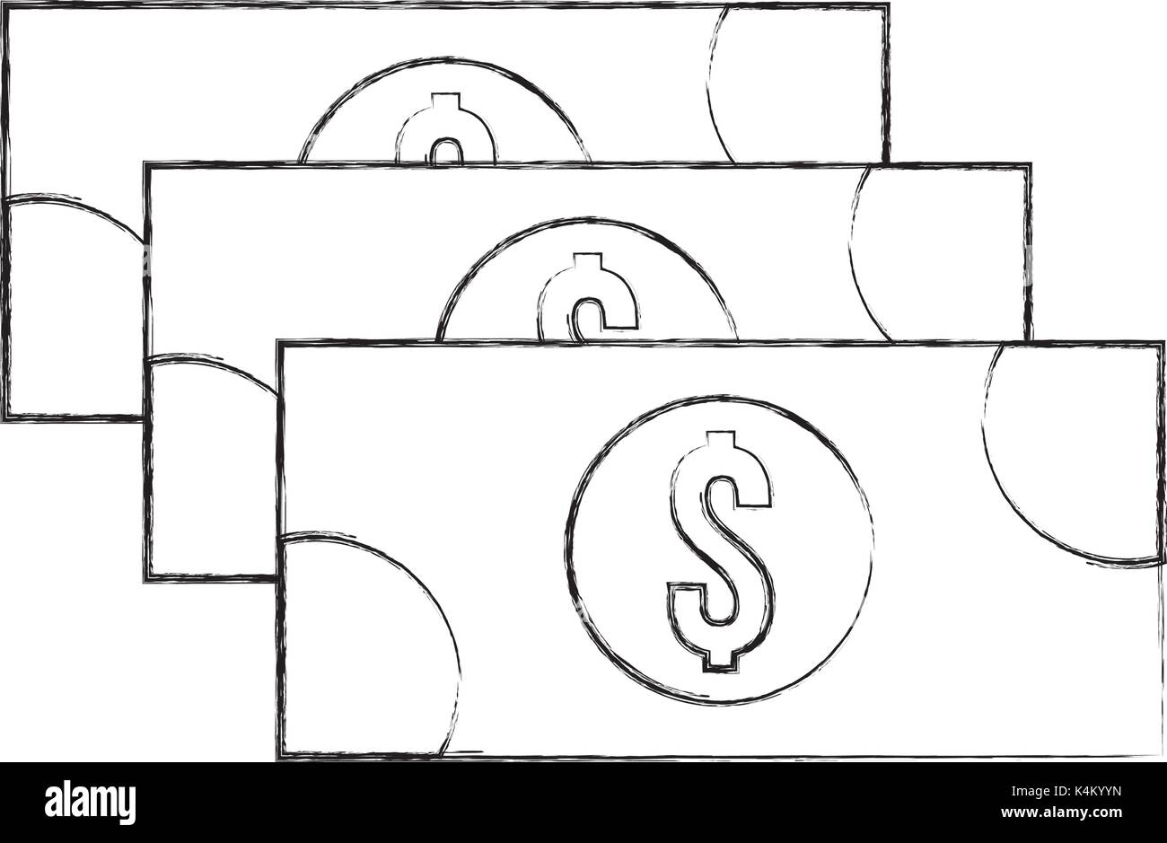 stack banknote cash money currency dollar Stock Vector Image & Art - Alamy