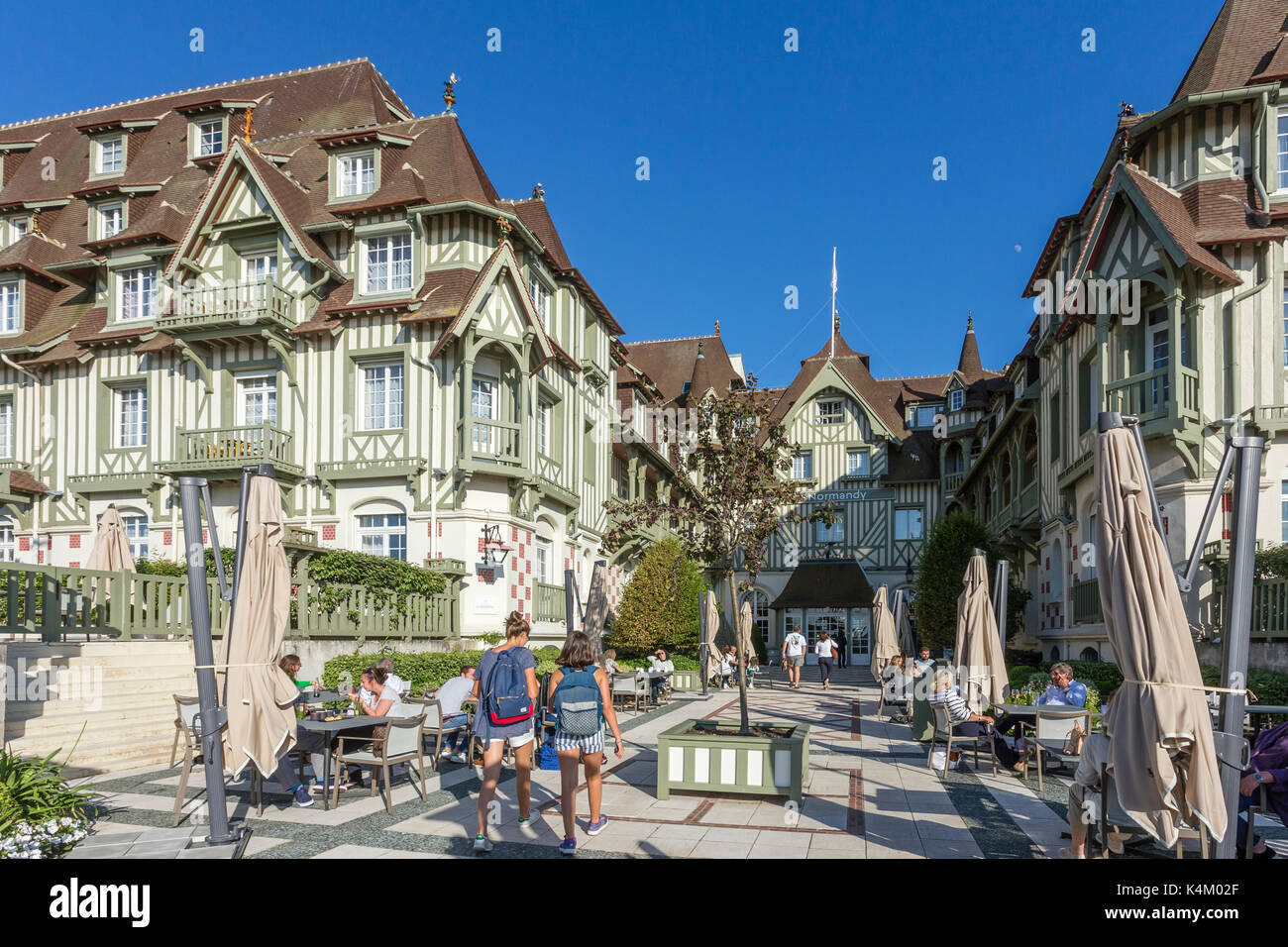 France, Calvados (14), Deauville, Hôtel le Normandy // France, Calvados, Deauville, seaside 5-star Hotel Normandy Barrière Stock Photo