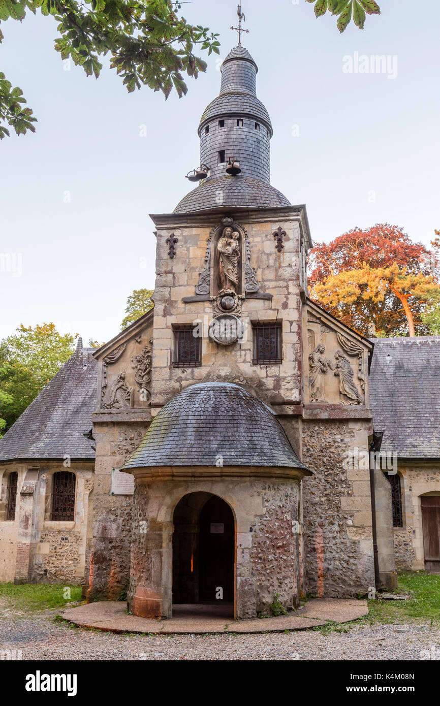 France, Calvados (14), Honfleur, chapelle Notre-Dame-de-Grâce // France, Calvados, Honfleur, Chapel of Notre-Dame-de-Grace Stock Photo