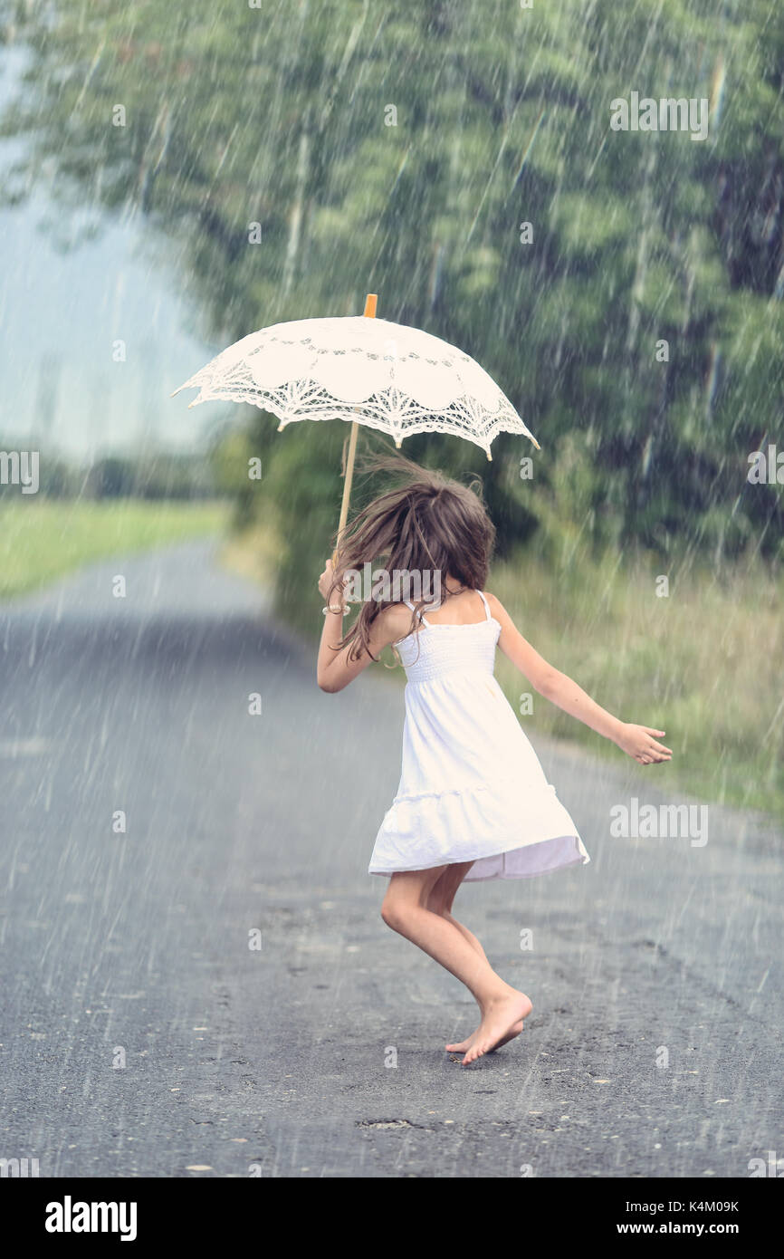 umbrella in rain