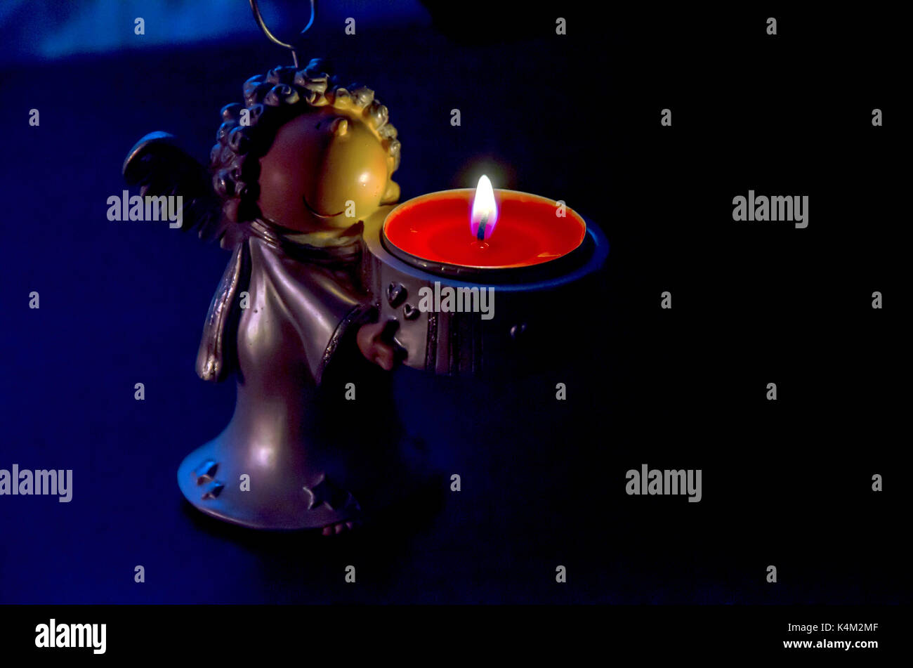 Candle in the dark Stock Photo Alamy