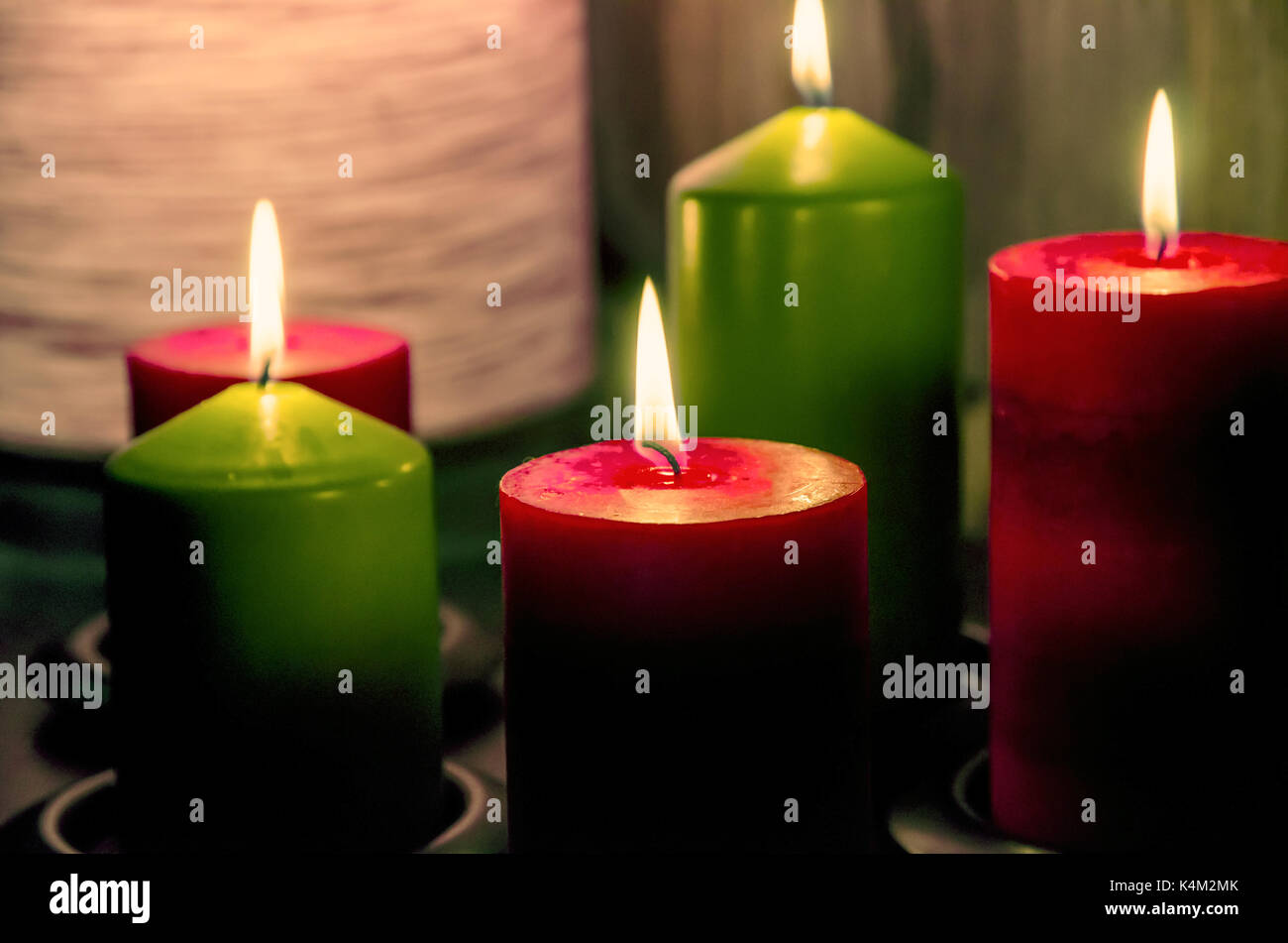 Candle in the dark Stock Photo Alamy