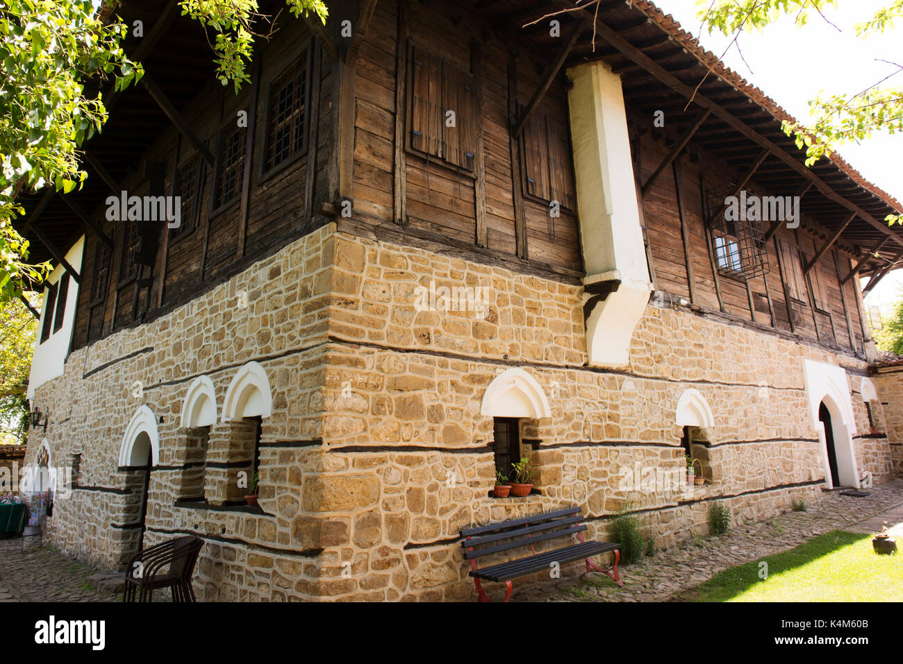 Konstantsalieva House is the restored residence of a wealthy merchant, in Arbanasi.  It was originally built in the 17th century. Stock Photo