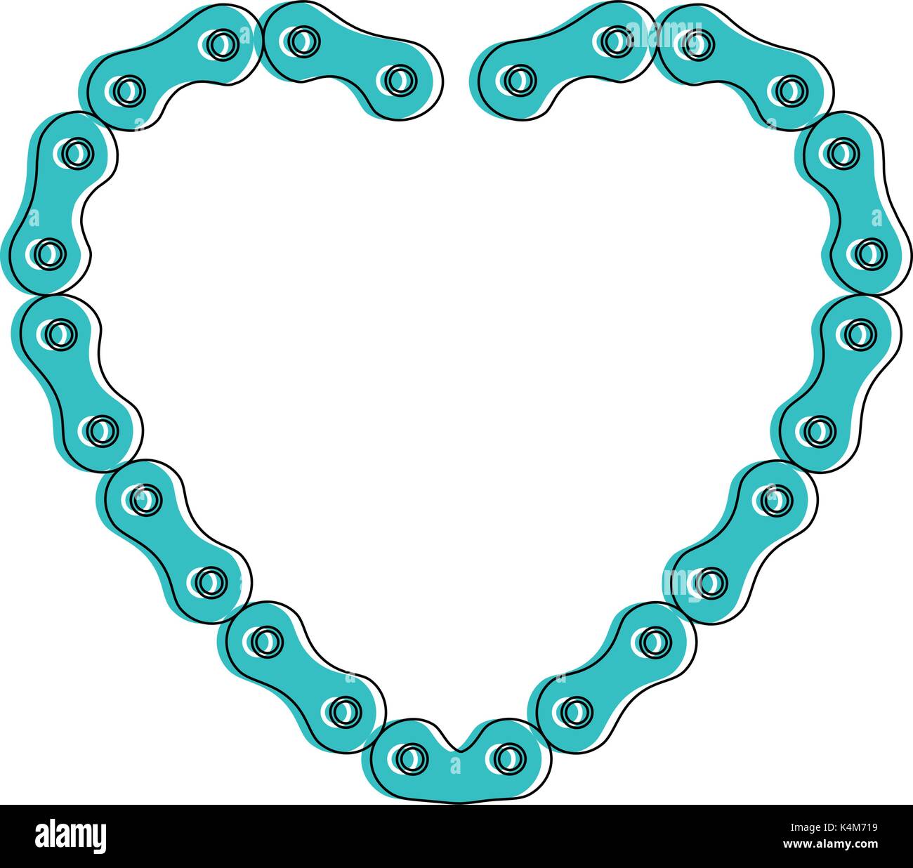 heart with chain bicycle Stock Vector Image & Art Alamy