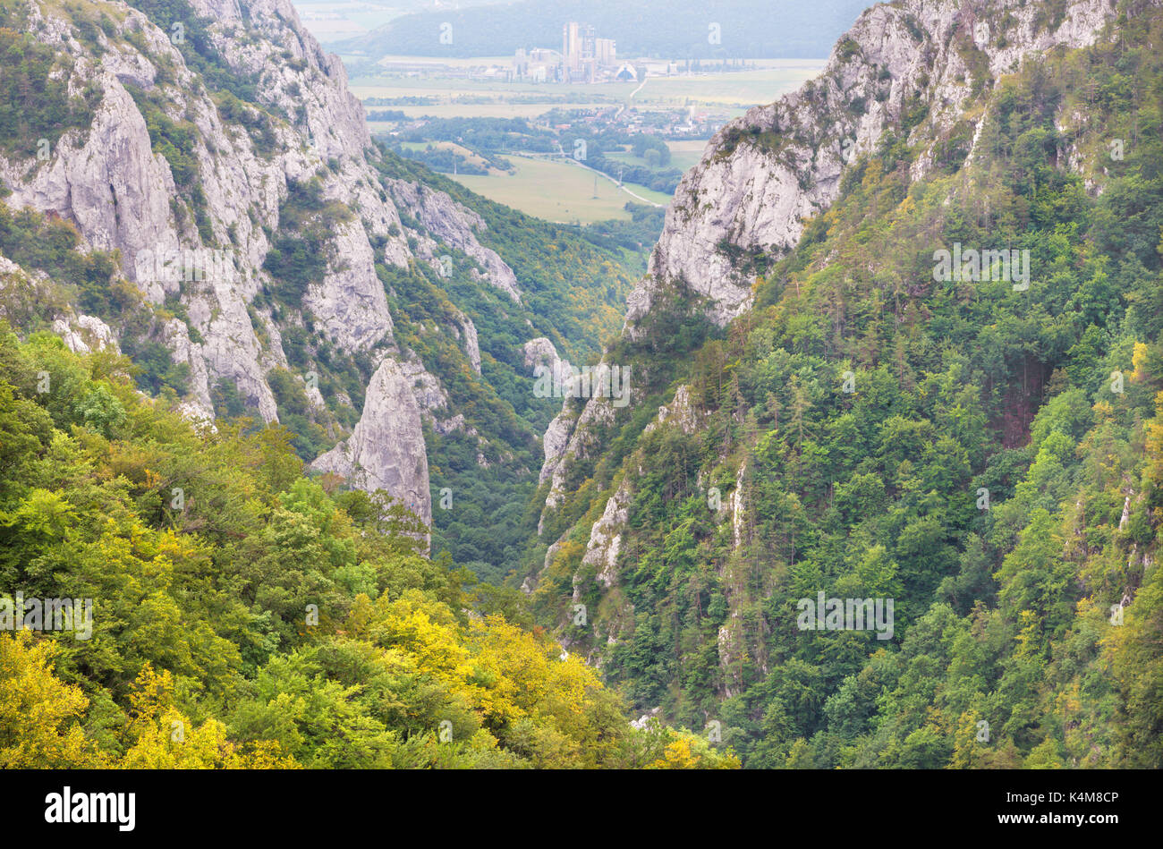 Slovakia - Zadielska valley in national park Slovensky Kras. Stock Photo