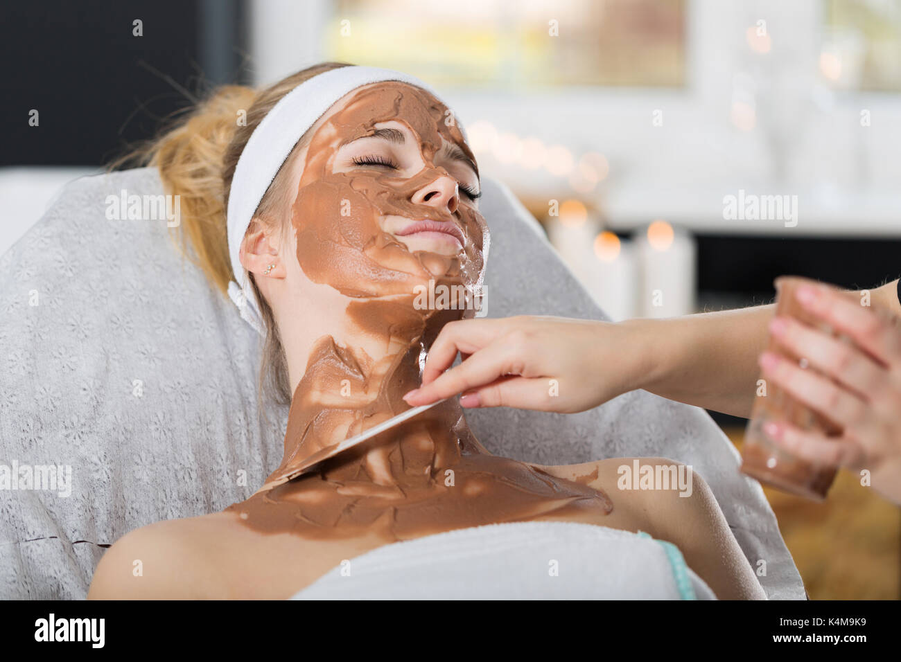 Beautiful serene beautician hi-res stock photography and images - Alamy