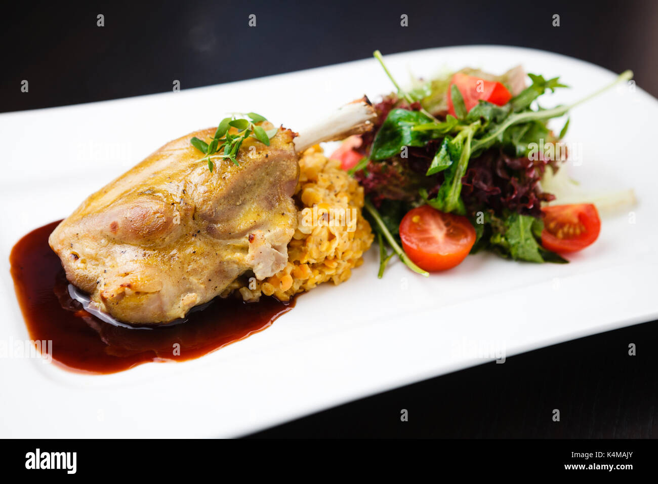 Smoked ham hock Stock Photo Alamy