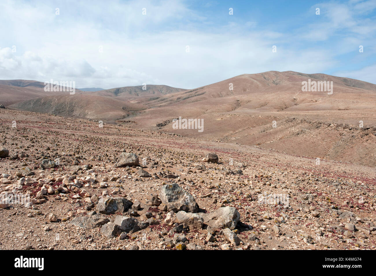 Landscape Views of Los Molinos, Fuerteventura, Canary Islands, Spain Stock Photo