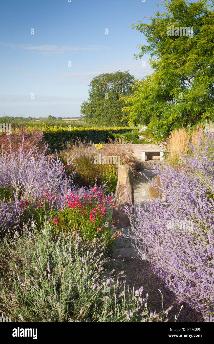 Brightwater Gardens, Saxby, Lincolnshire, UK. Summer, August 2017. Stock Photo