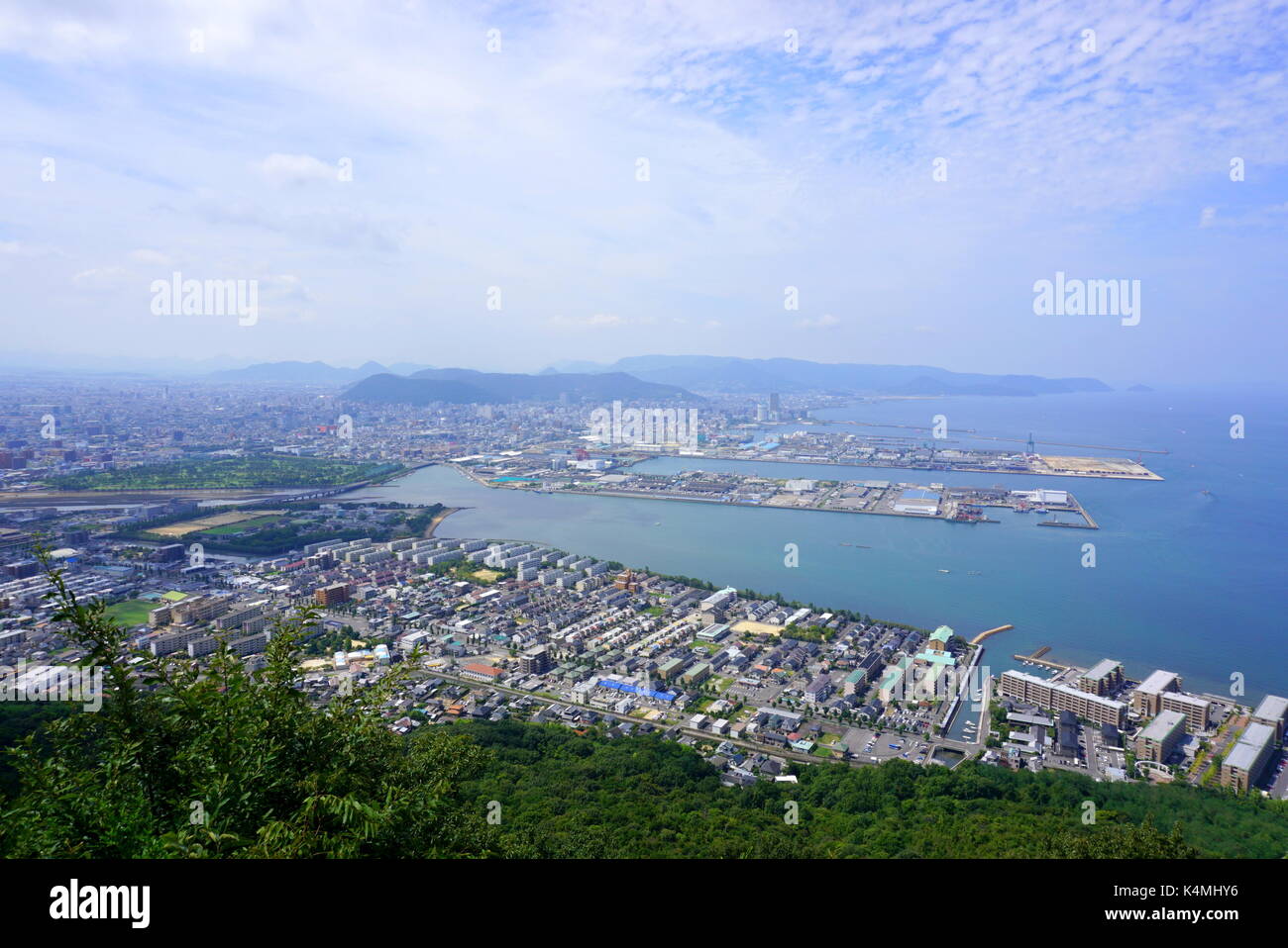 View from Mount Yashima in Shikoku, Japan Stock Photo