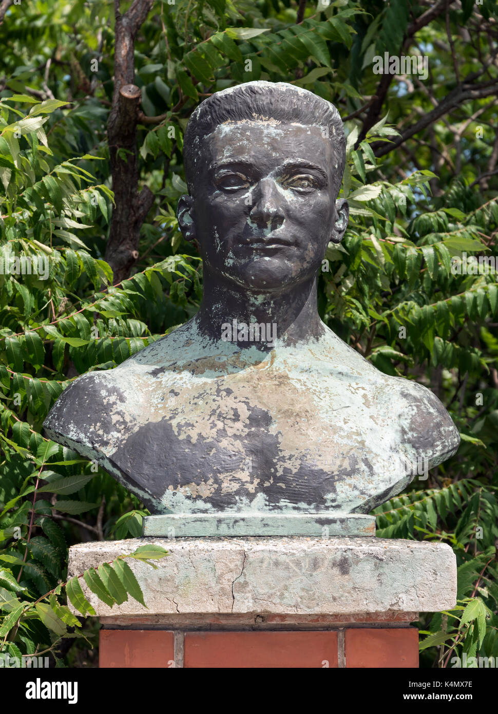 Endre Sagvari bust at Statue Park (Szoborpark), Budapest, Hungary Stock Photo