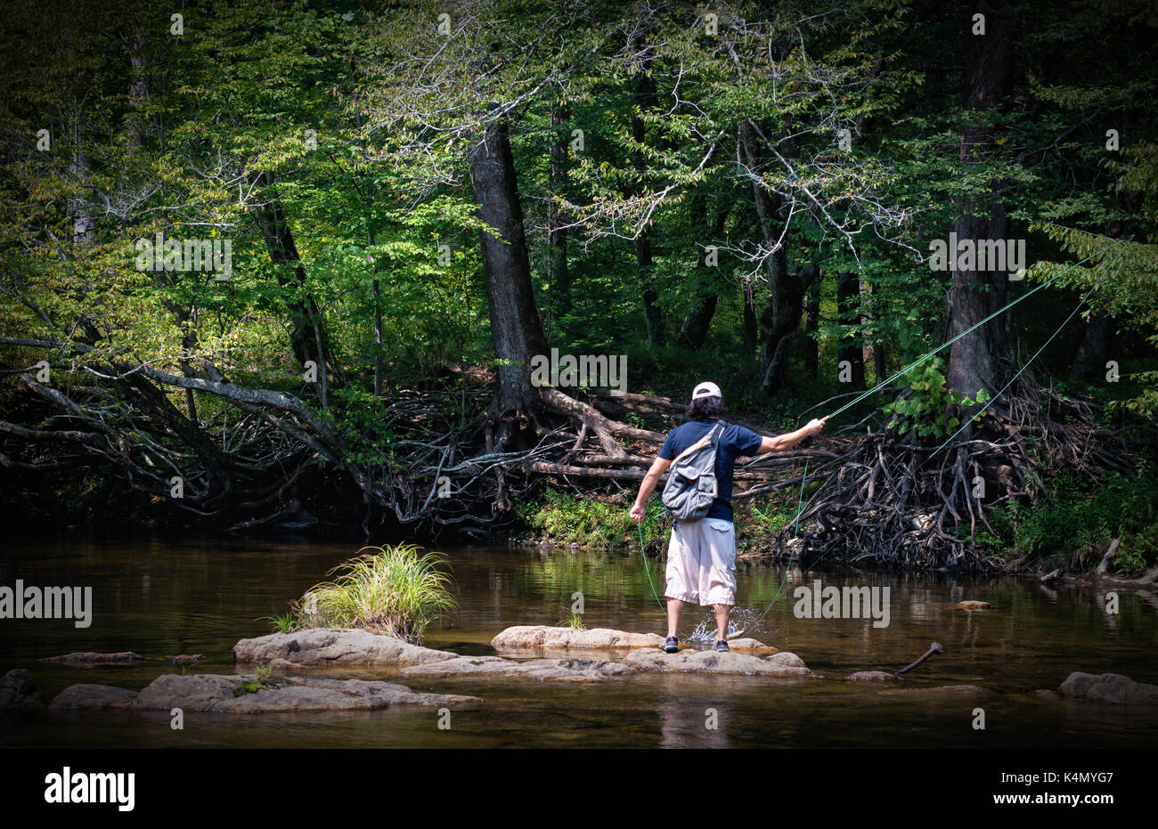 Trout Fishing Guide Man Uses Trout Rod to Fish for Trout,Bass,Bluegill,and Catfish Wilson