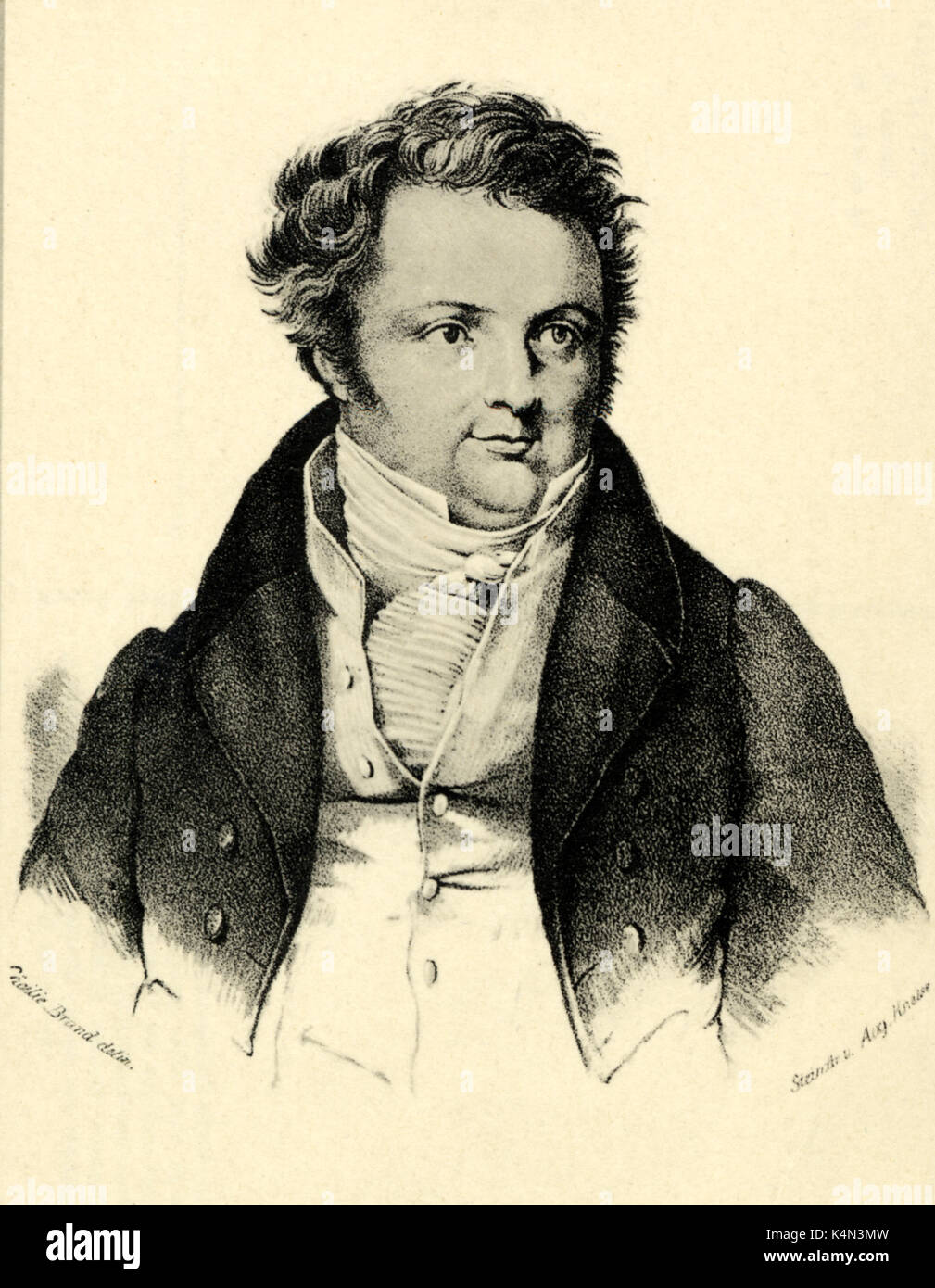 MARSCHNER, Heinrich German Opera Composer, 1795-1861 Stock Photo