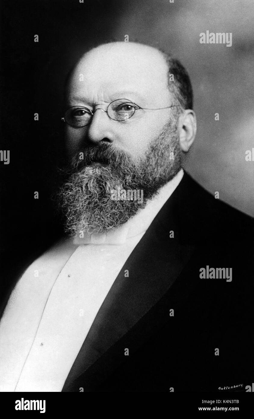 RICHTER, Hans German Conductor, 1843-1916 Stock Photo