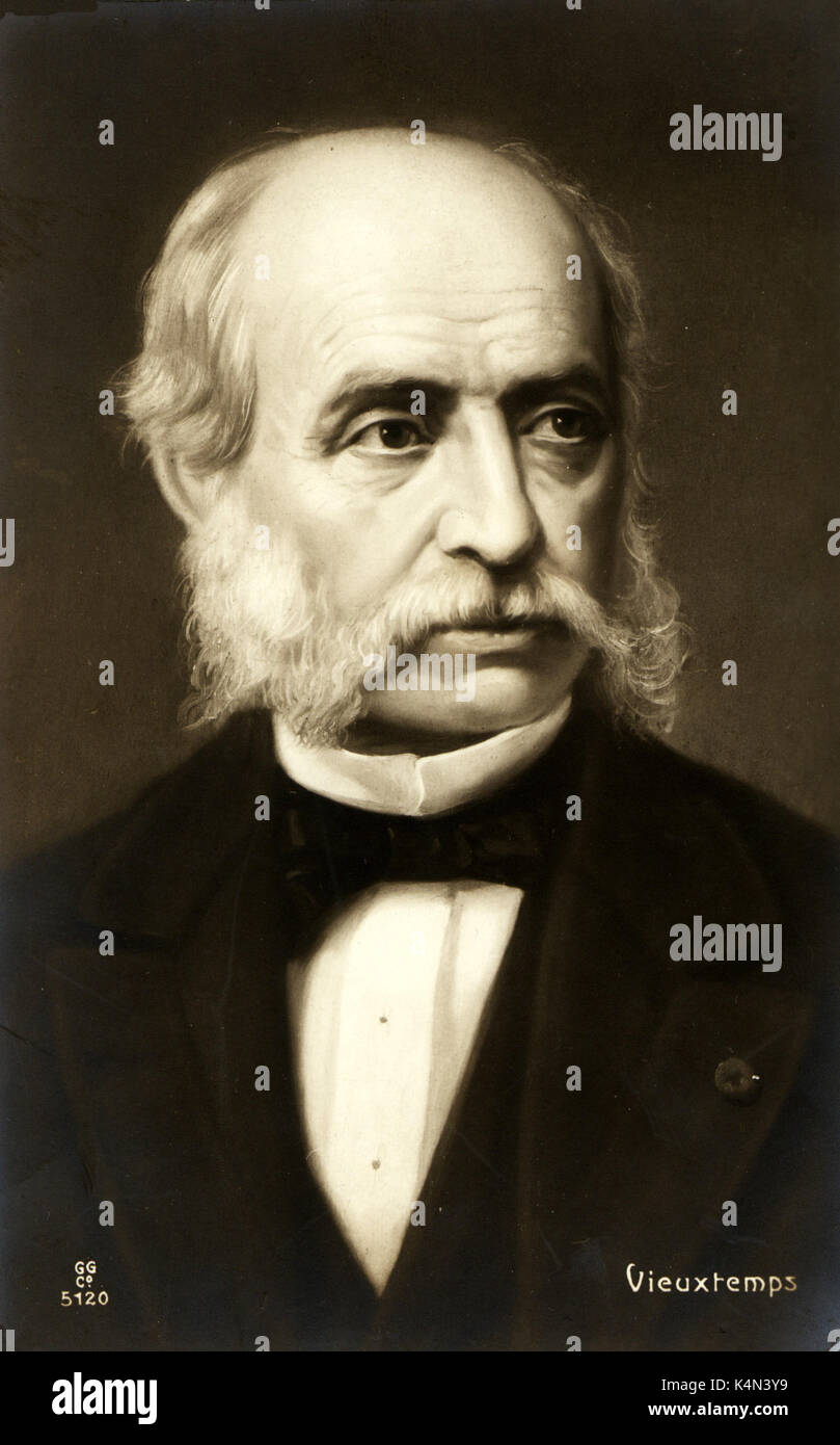 Henri Vieuxtemps Belgian violinist and composer February 17, 1820 – June 6, 1881 Stock Photo