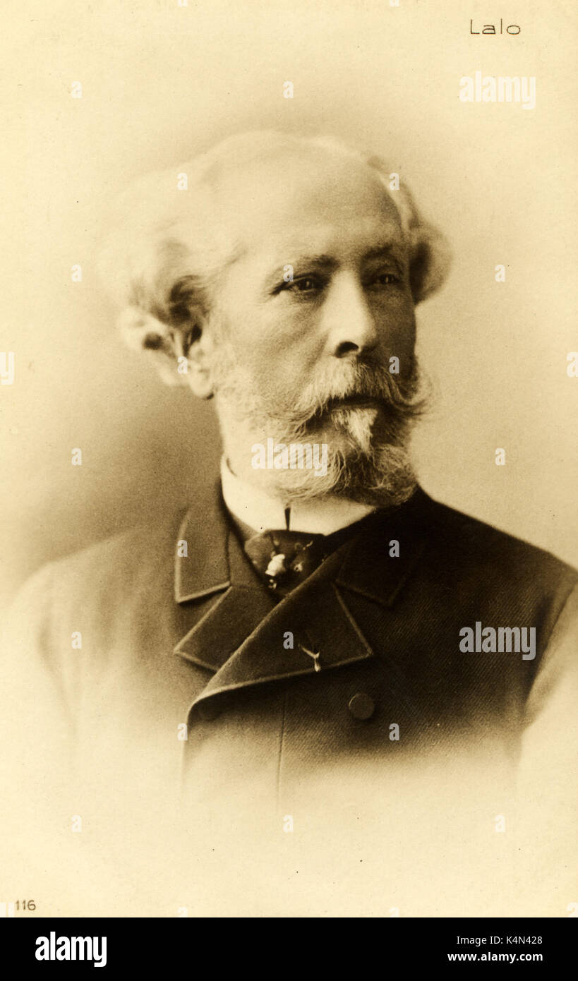 Edouard Lalo, French Composer of Spanish descent, 1823-1892. Stock Photo