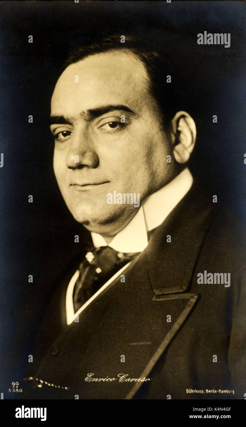 Enrico Caruso, Italian Tenor, 1873-1921. Stock Photo