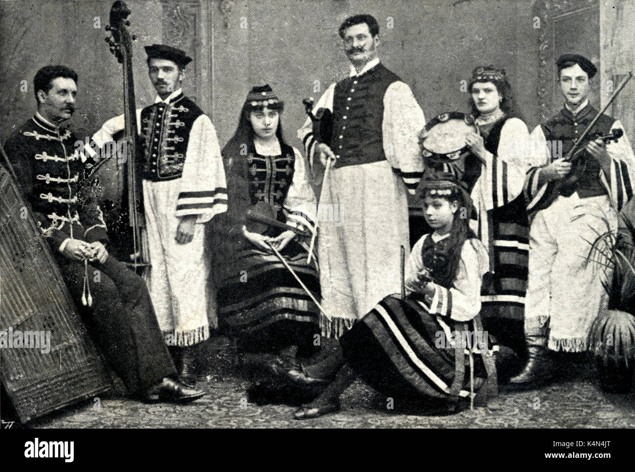 GYPSY ORCHESTRA Urbany's Austro-Hungarian Orchestra Stock Photo