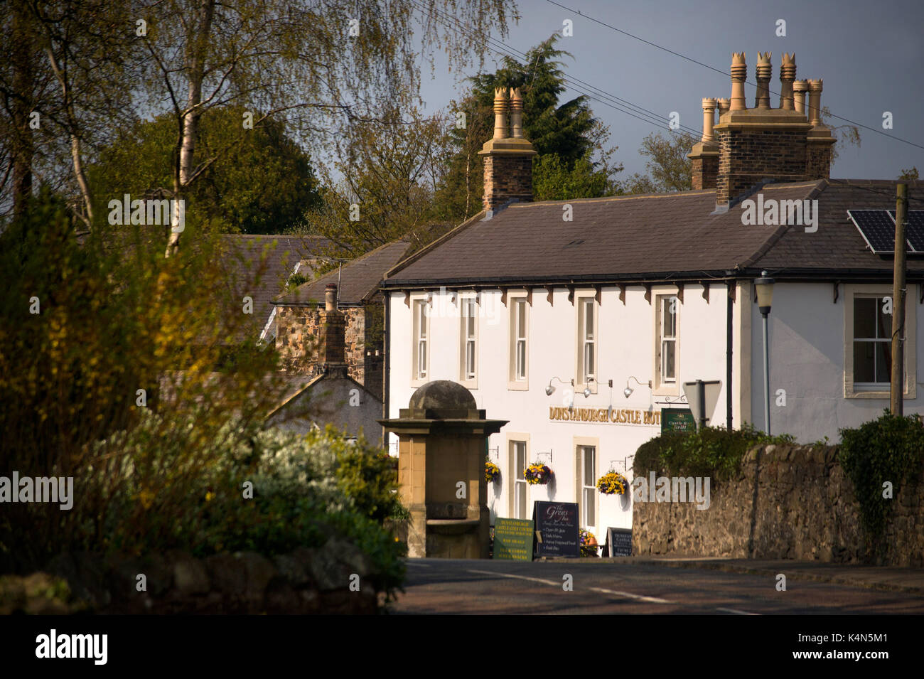 The Dunstanburgh Castle Hotel, Embleton, Northumberland Stock Photo