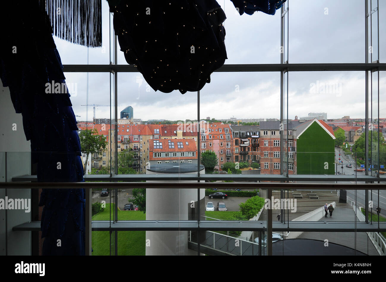 View of Aarhus from the ARoS Aarhus Kunstmuseum. Stock Photo