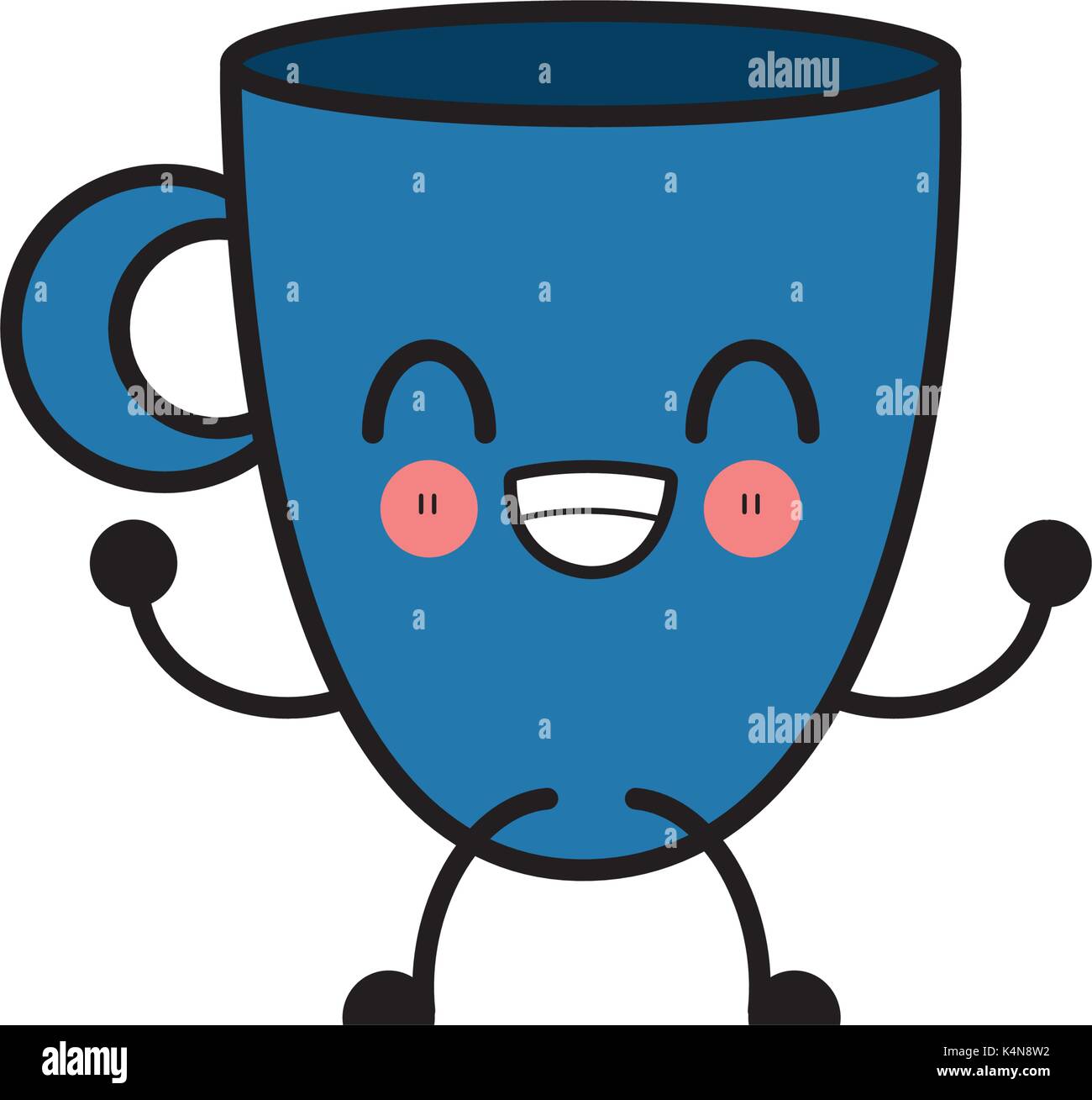 Coffee to go kawaii cute cartoon Stock Vector Image & Art - Alamy