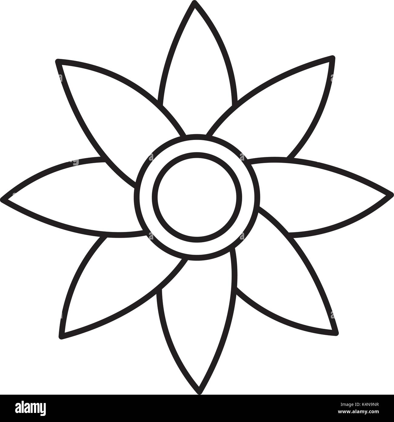 Beautiful flower symbol Stock Vector Image & Art - Alamy
