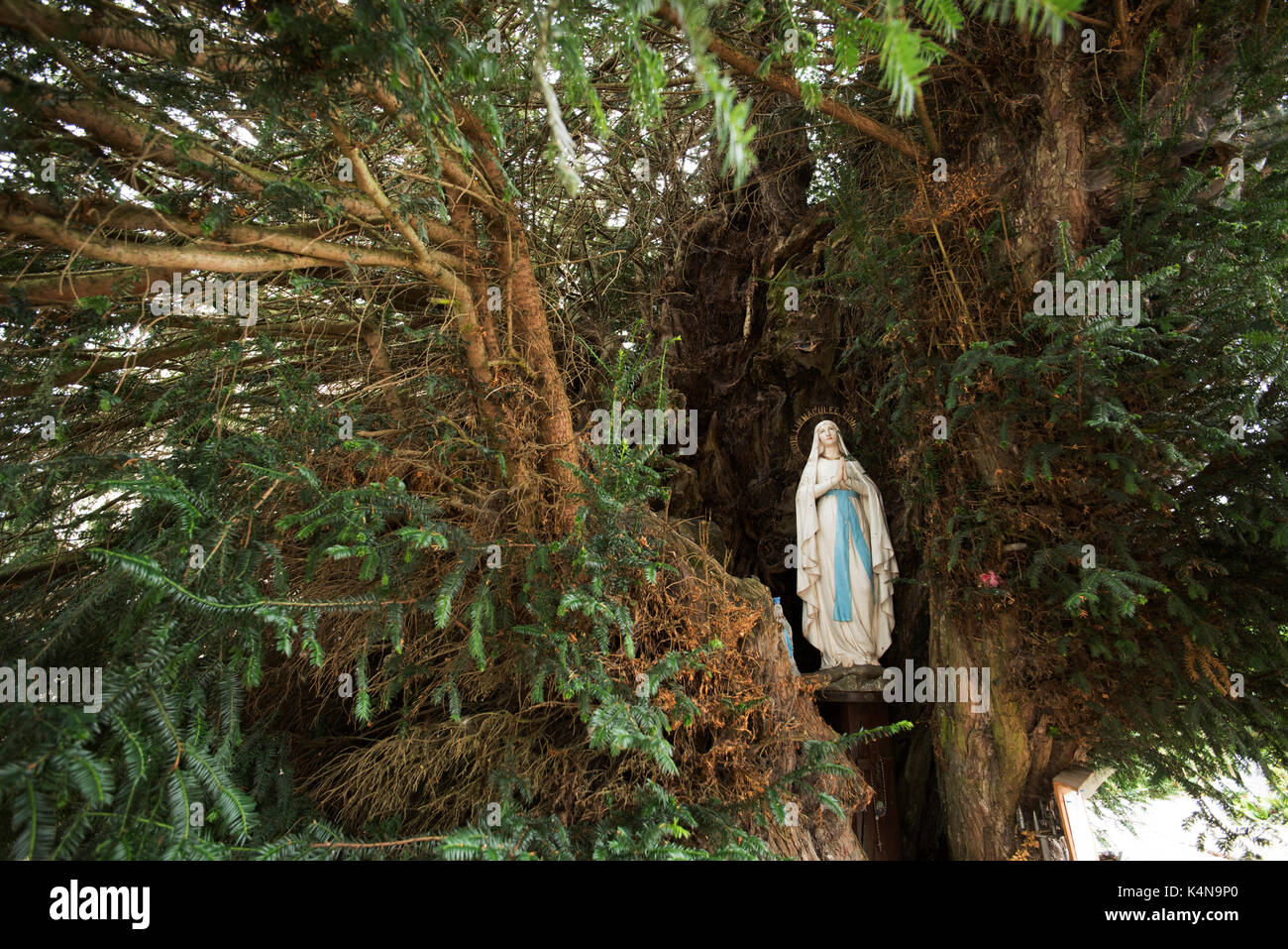 St Remy sur Orne church, Calvados, Normandy, France. Aug 2017 Stock
