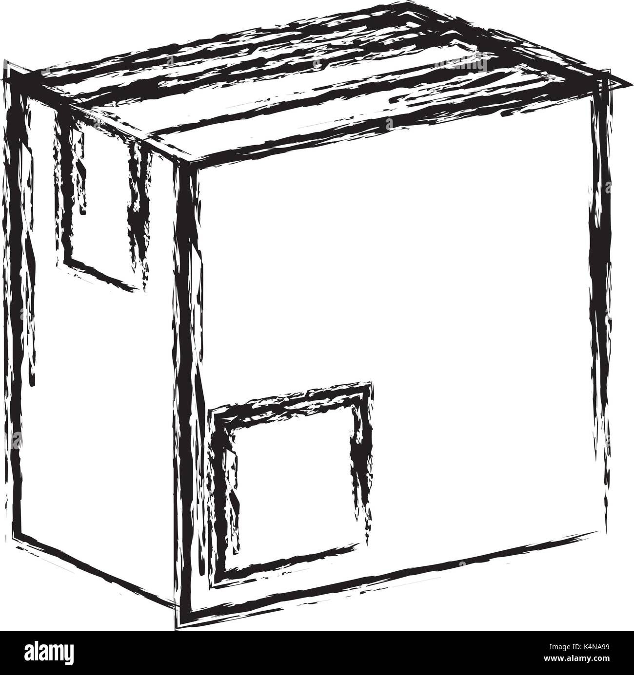 Delivery box cardboard Stock Vector Image & Art Alamy