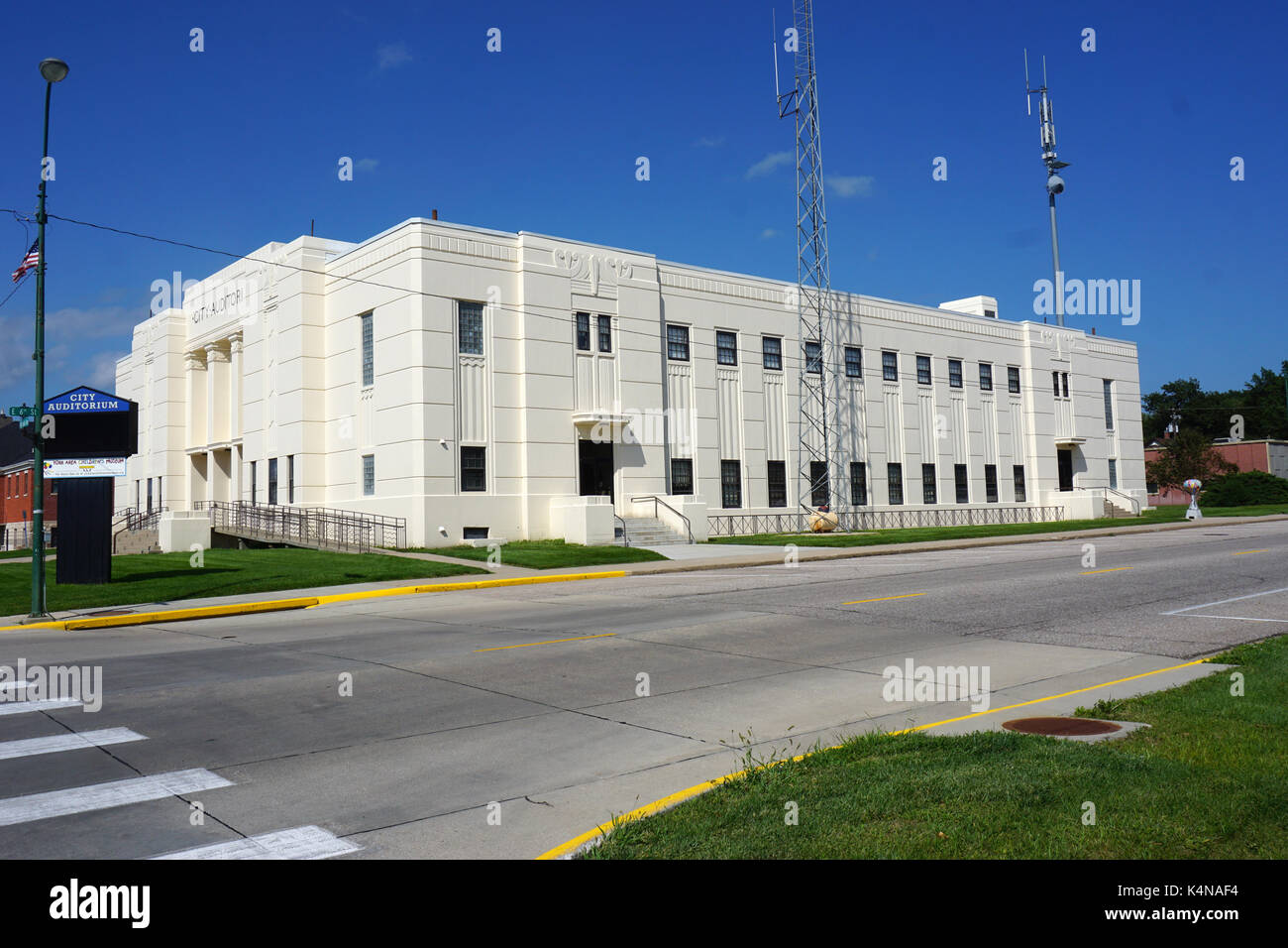 Art Deco style building in York, NE Stock Photo Alamy