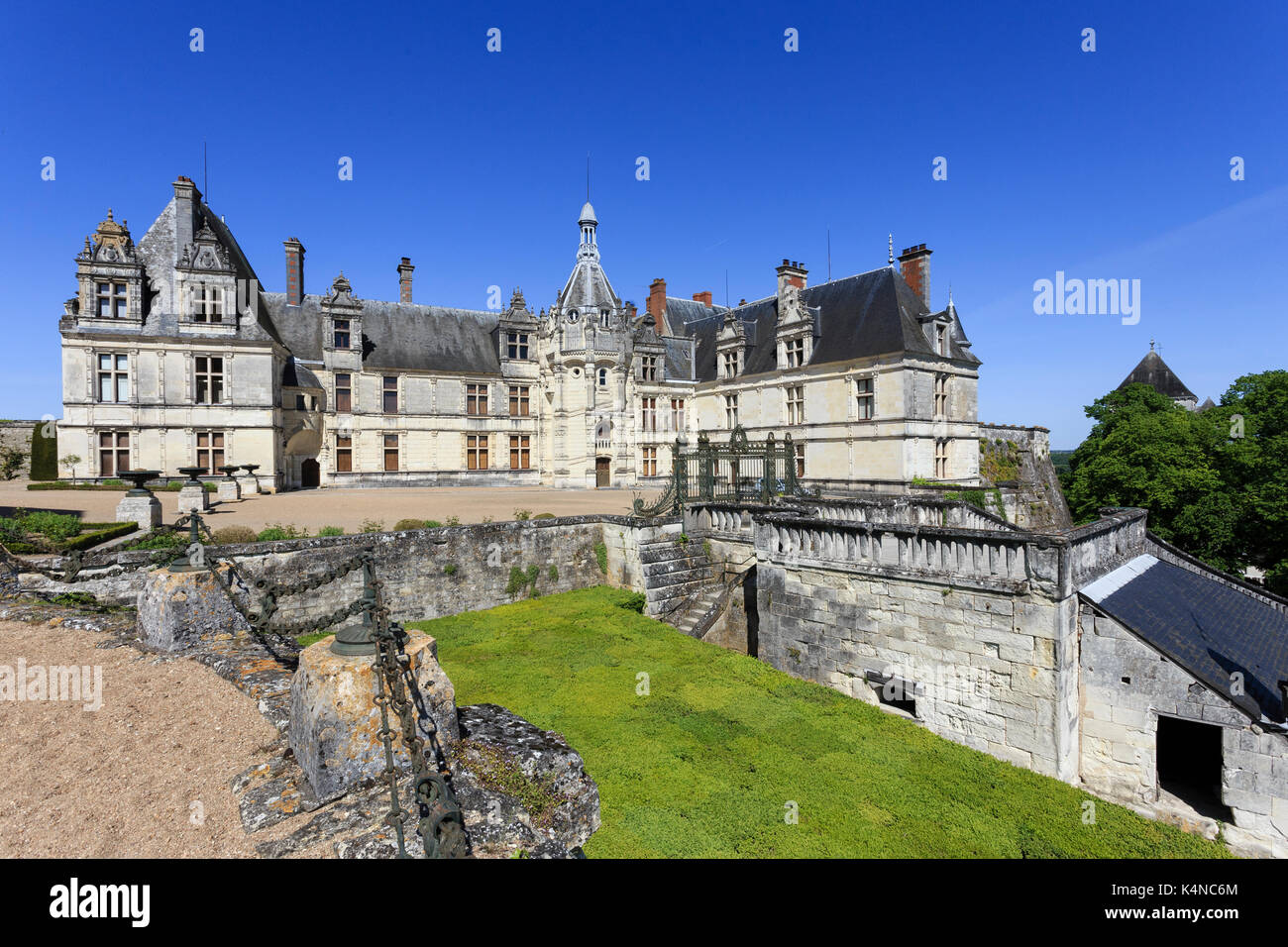 Loir-et-Cher (41), vallée du Cher, Saint-Aignan, château // France, Loir et Cher, Cher Valley, Saint Aignan, castle Stock Photo