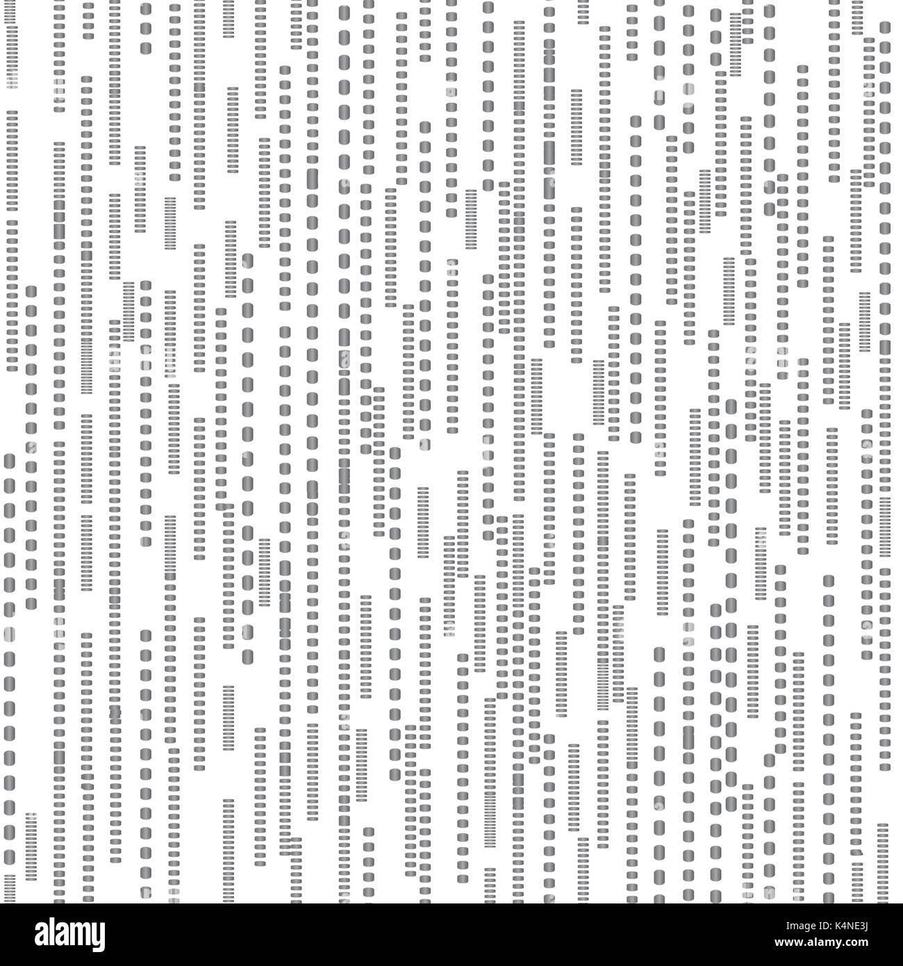 Abstract line dot seamless white pattern. Stripped tile texture Stock Vector