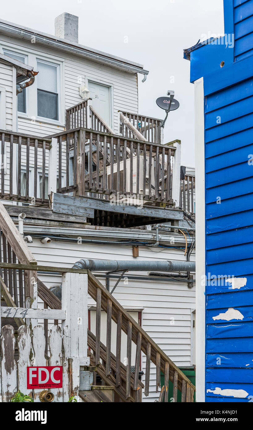 wooden Buildings at Cape May Stock Photo