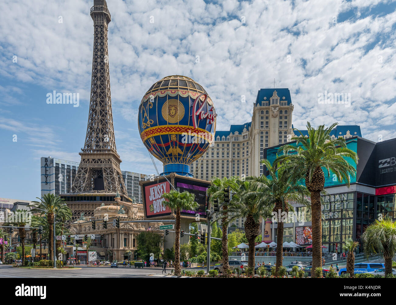 Paris Las Vegas Hotel Stock Photo