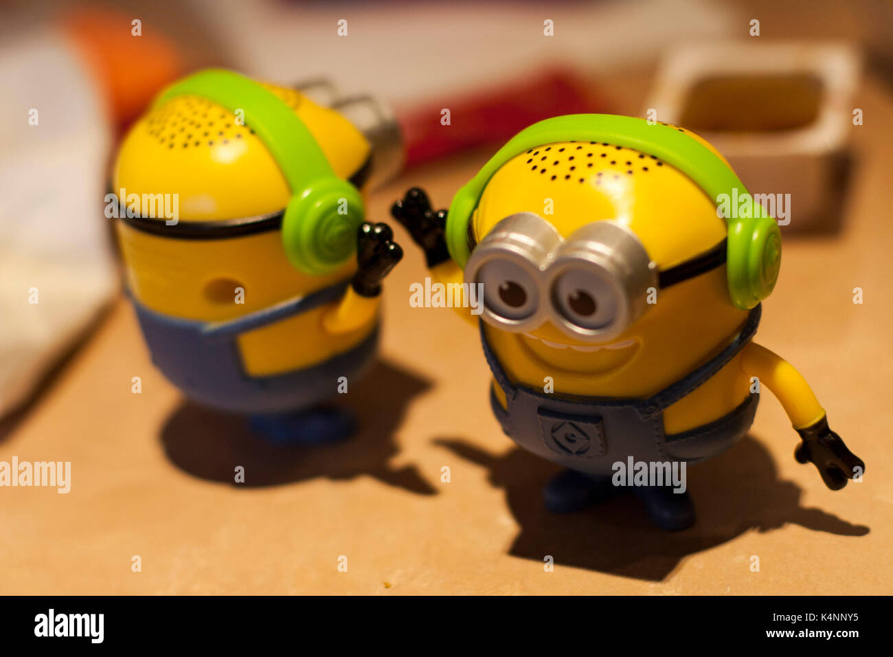 McDonalds Toy Minions giving a high five, Limerick Ireland ...