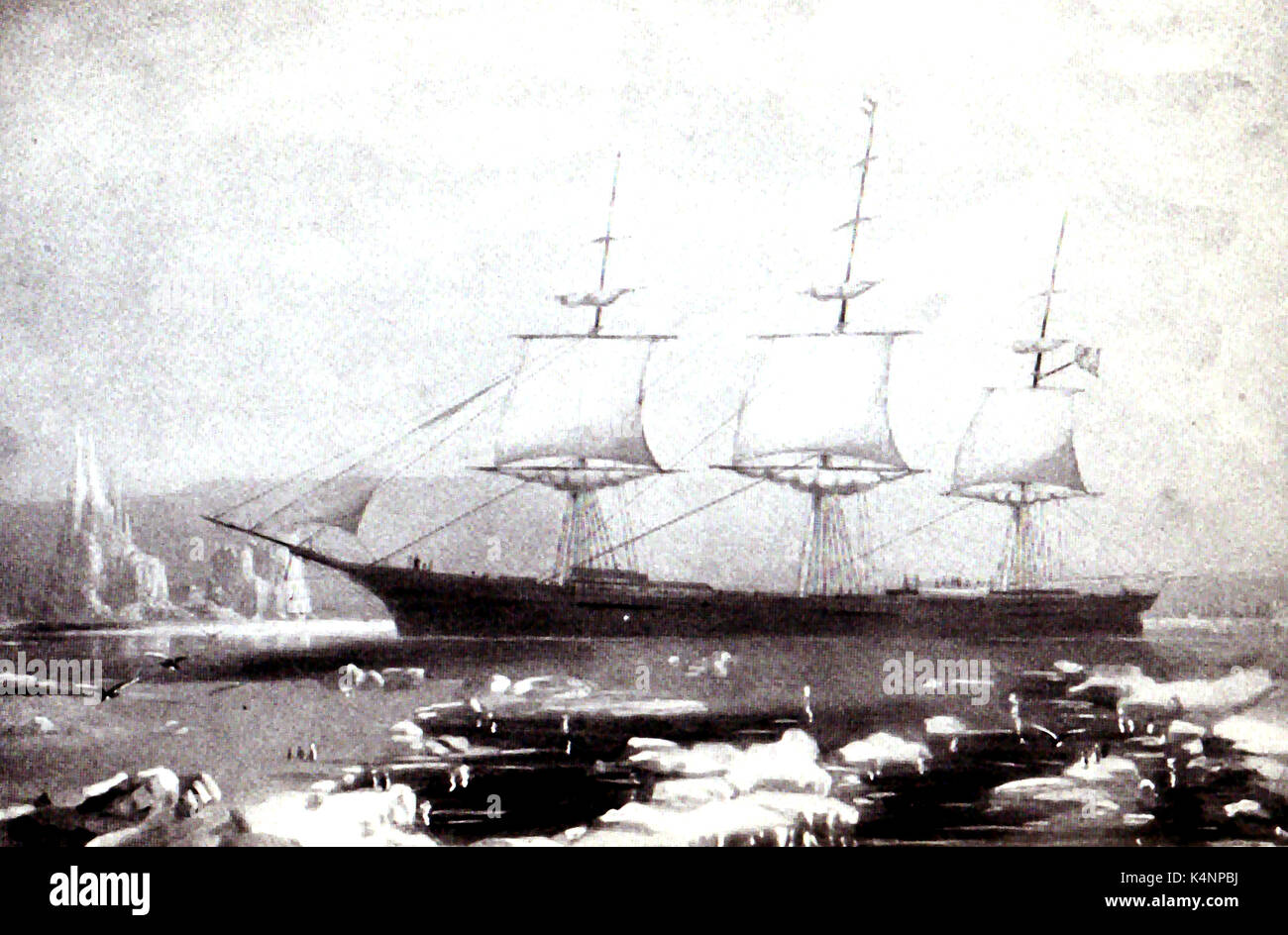 The clipper ship (windjammer) RED JACKET an extreme clipper built in