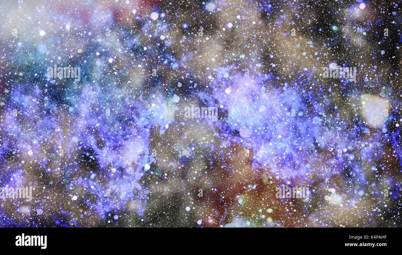 Cosmic abstract background with stars and nebulas Stock Photo - Alamy