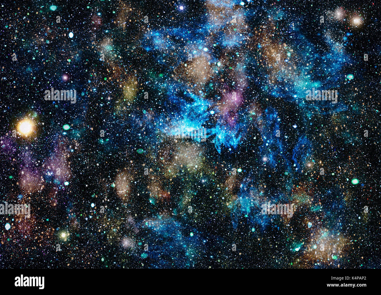 Cosmic abstract background with stars and nebulas Stock Photo - Alamy