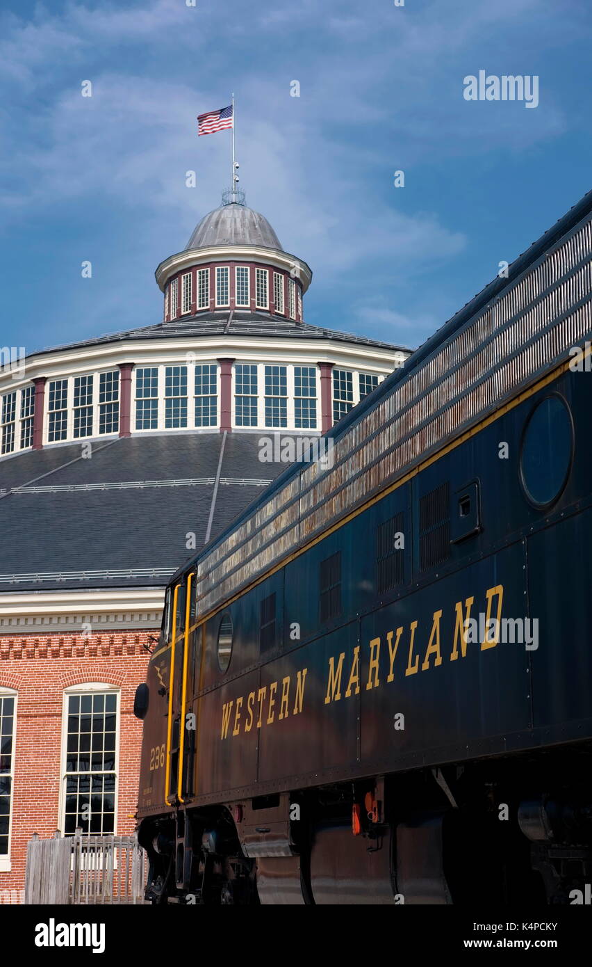 Restored Roundhouse And Museum Of The B&O Railroad Museum, Baltimore ...