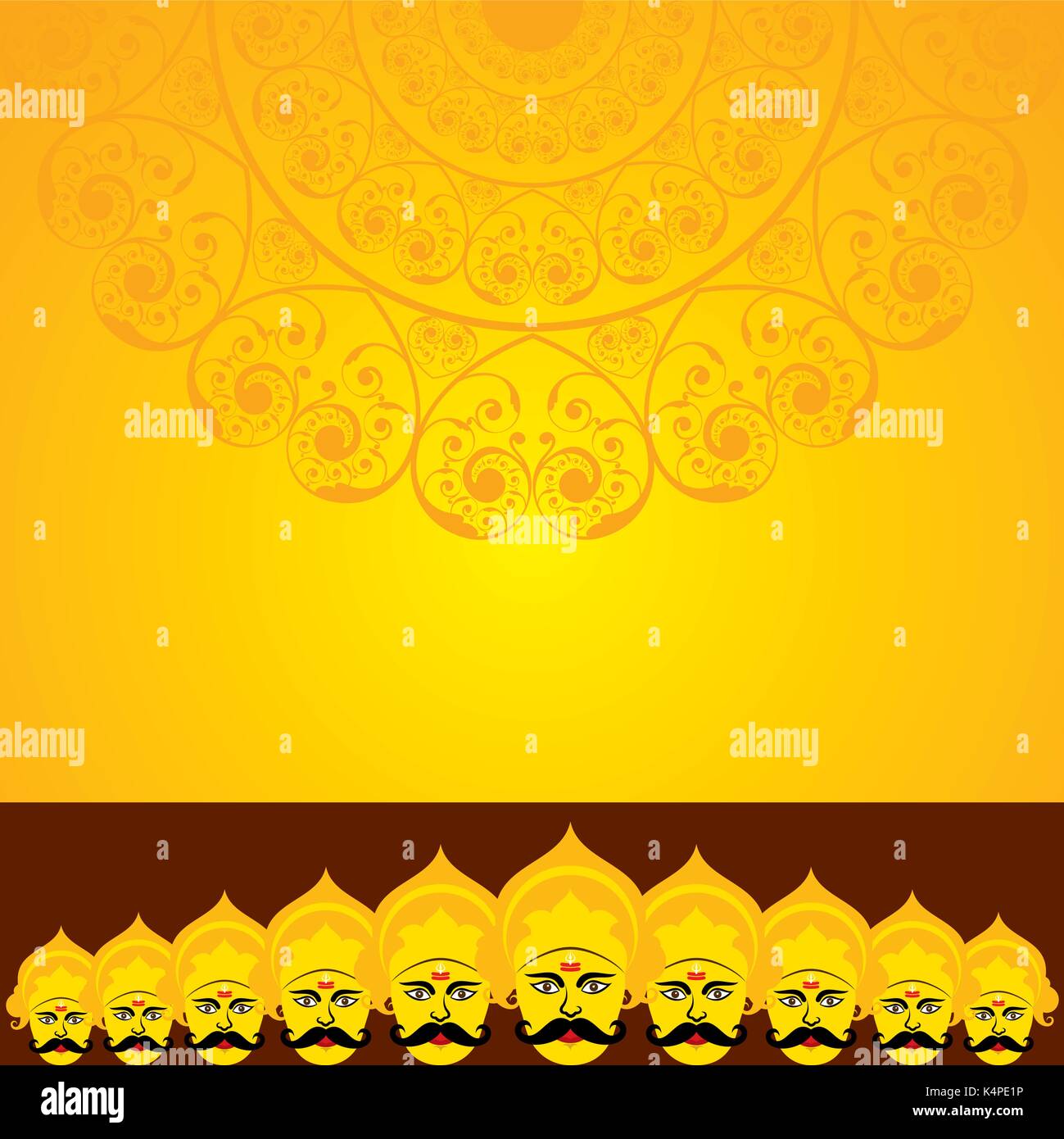 dussehra festival greeting or poster design stock vector Stock Vector Image  & Art - Alamy