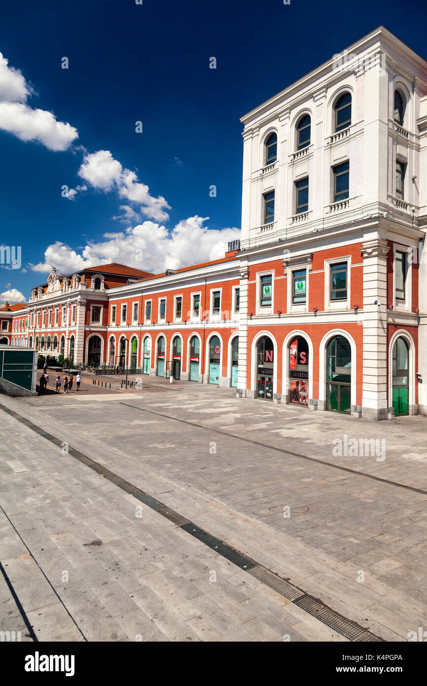 The train and metro station of Principe Pio, in Madrid, Spain. Stock Photo