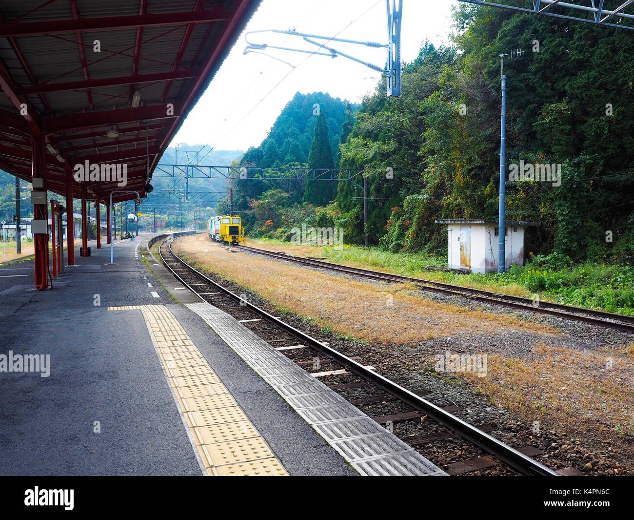 Railway train station in Kagoshima, Japan Stock Photo Alamy