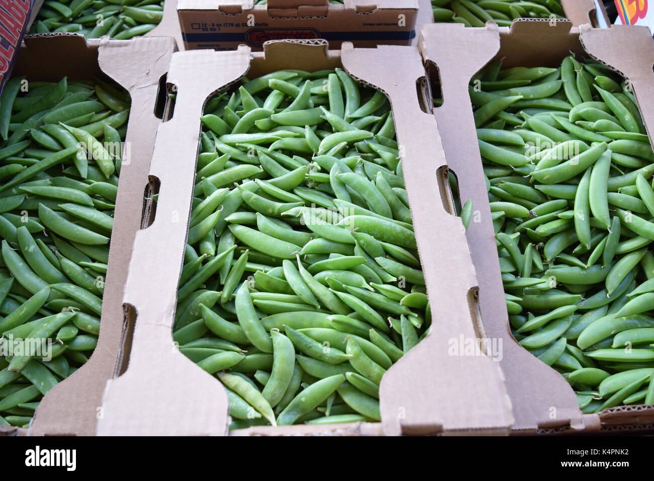 Organic fruits and vegetables at a market Stock Photo - Alamy