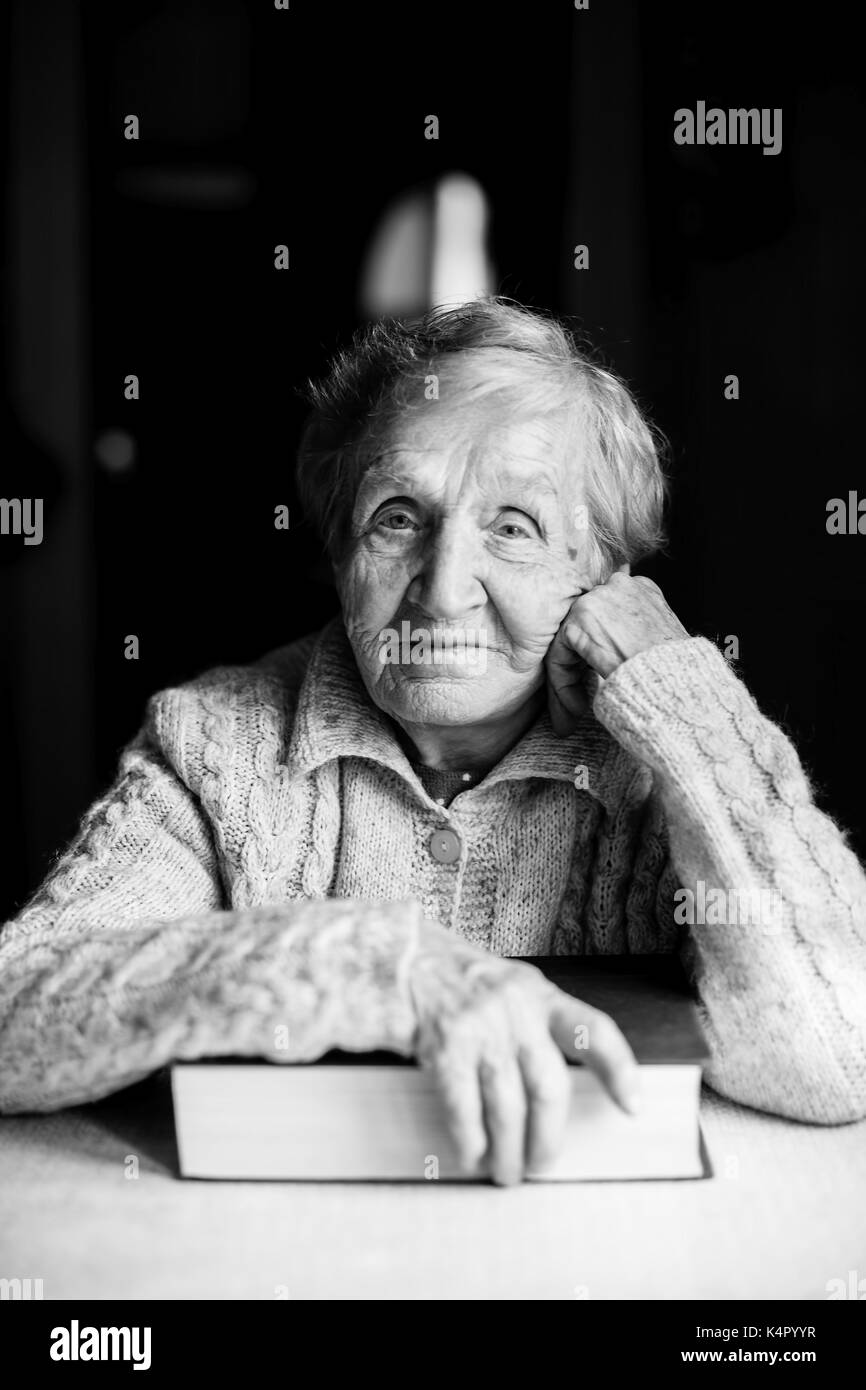 Elderly bench Black and White Stock Photos & Images - Alamy